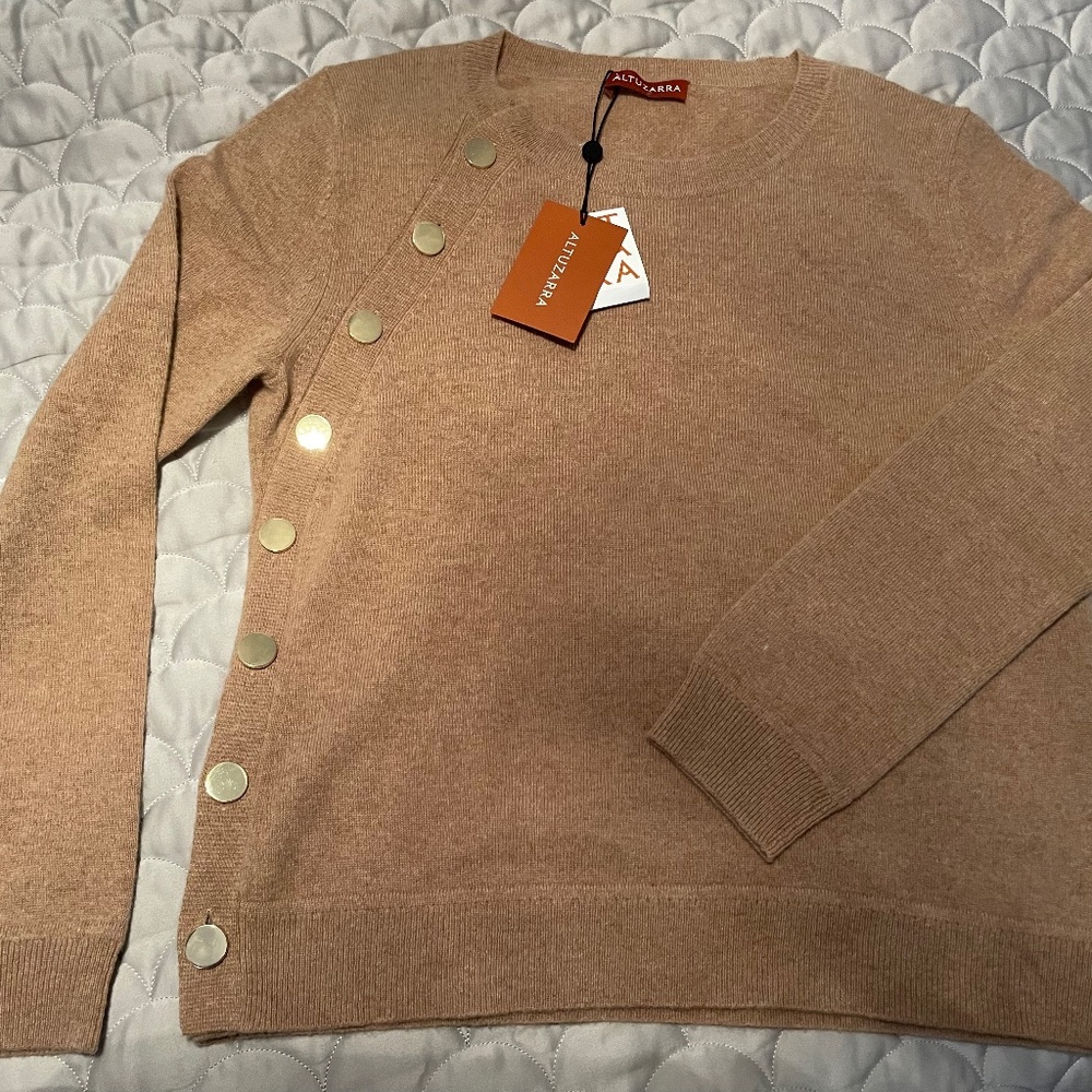 Altuzarra Minamoto Side Button Cashmere Sweater